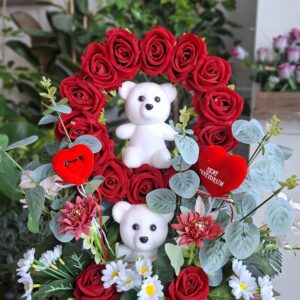 2 Ayıcıklı Gül Sepeti